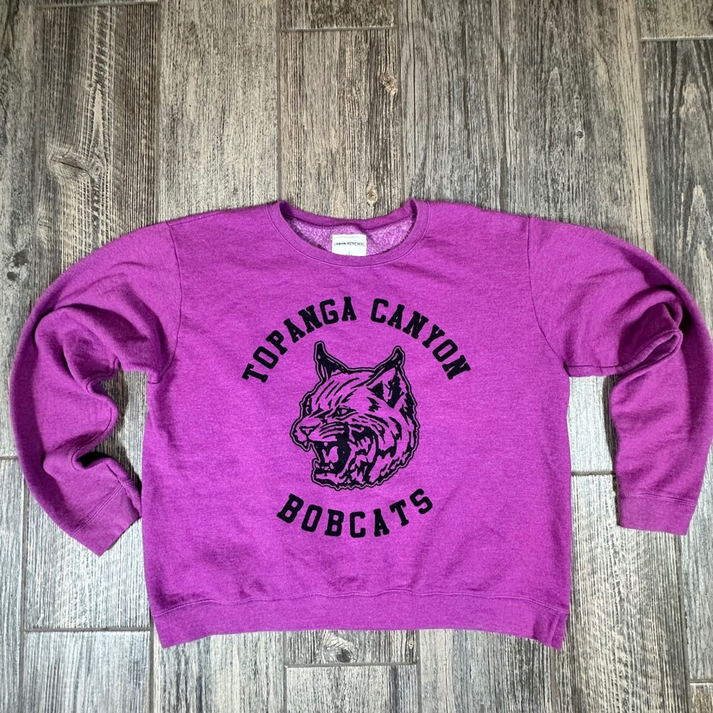Urban Renewal Topanga‎ Canyon Bobcats Purple Sweatshirt Pullover Jumper